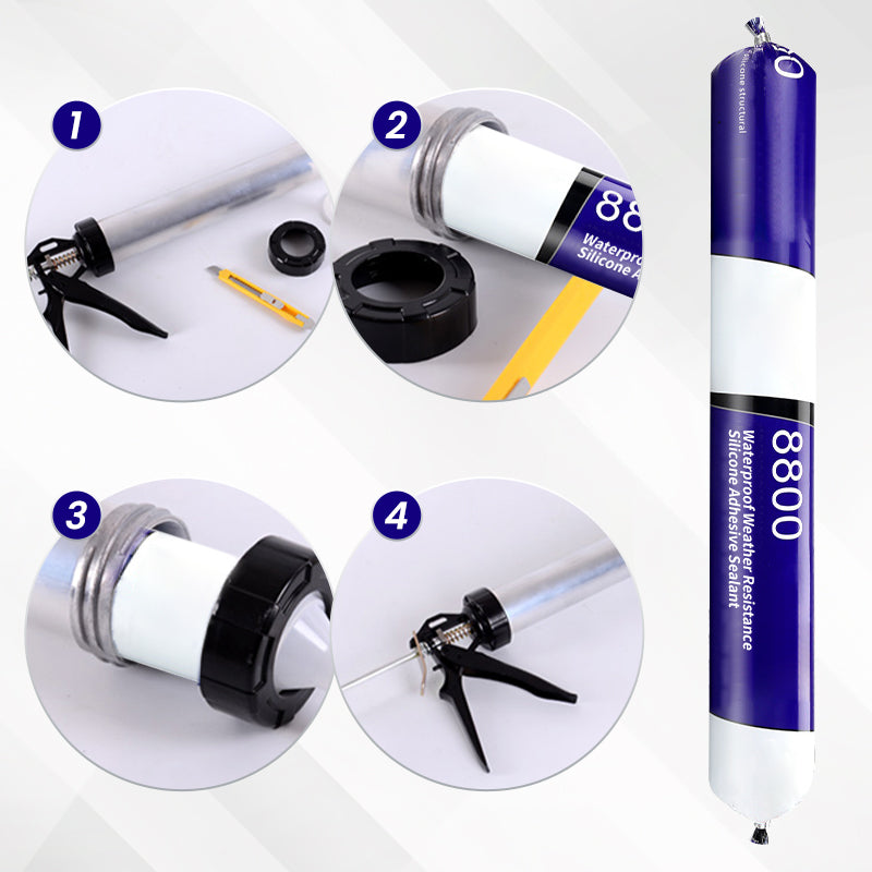 🥳2026 HOT SALE🥳💞50K+ SOLD! 🧱💧 LIMITED-TIME OFFER! Waterproof Silicone Sealant – strong bond, weather-resistant & odor-free. Seals windows, doors, tiles & roofs without peeling or cracking! 🛡️✅