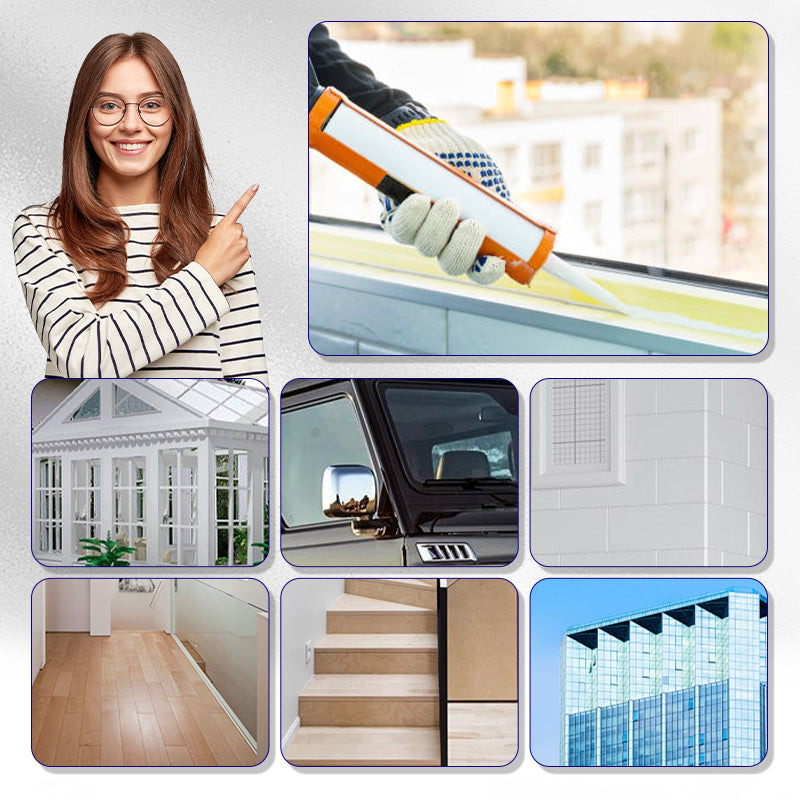 🥳2026 HOT SALE🥳💞50K+ SOLD! 🧱💧 LIMITED-TIME OFFER! Waterproof Silicone Sealant – strong bond, weather-resistant & odor-free. Seals windows, doors, tiles & roofs without peeling or cracking! 🛡️✅