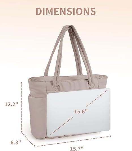 🥳2026 HOT SALE🥳💞50K+ SOLD! 🎒💧 50% OFF! Natural Puffer Tote Bag – 20L, inner elastic pocket fits 40oz tumbler. Waterproof lining, lightweight & durable – perfect for work, gym & travel! 🏋️✨