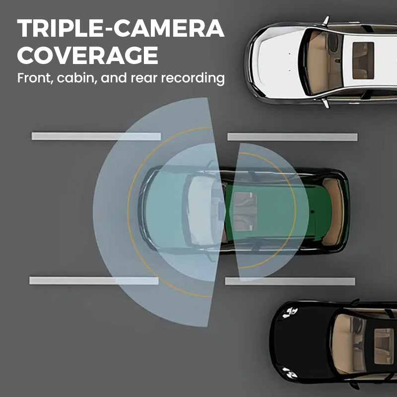 🥳2026 HOT SALE🥳💞50K+ SOLD!💥📹🔒 50% OFF! 3-Channel 1080P Dash Cam – Front, cabin & rear recording. Infrared night vision, 24h parking monitor. Clean hidden wiring. Never miss a moment. 🛡️✨