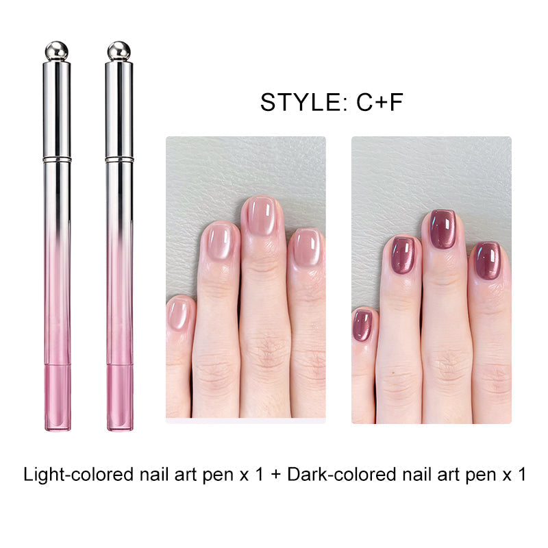 🥳2026 HOT SALE🥳💞50K+ SOLD!💝💫Hot Sale 50% OFF! All-in-One Cat Eye Nail Gel Pen – Get a hypnotic cat-eye effect in one stroke! Magnetic gel, lasting shine, salon magic at home. 🖤🌌