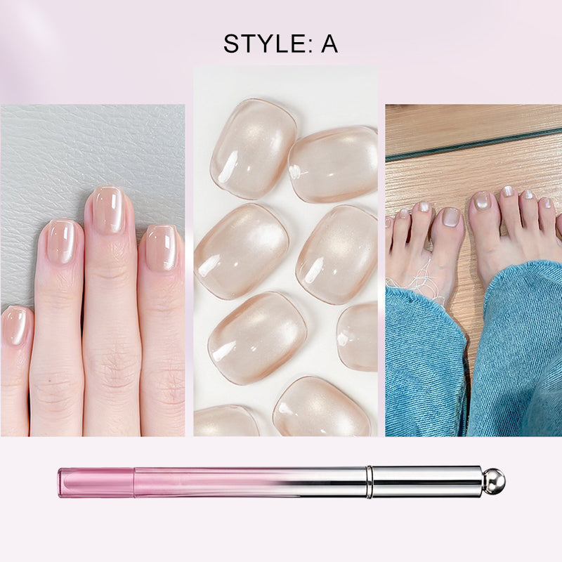 🥳2026 HOT SALE🥳💞50K+ SOLD!💝💫Hot Sale 50% OFF! All-in-One Cat Eye Nail Gel Pen – Get a hypnotic cat-eye effect in one stroke! Magnetic gel, lasting shine, salon magic at home. 🖤🌌