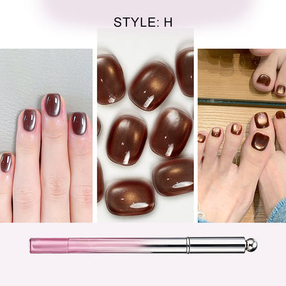 🥳2026 HOT SALE🥳💞50K+ SOLD!💝💫Hot Sale 50% OFF! All-in-One Cat Eye Nail Gel Pen – Get a hypnotic cat-eye effect in one stroke! Magnetic gel, lasting shine, salon magic at home. 🖤🌌