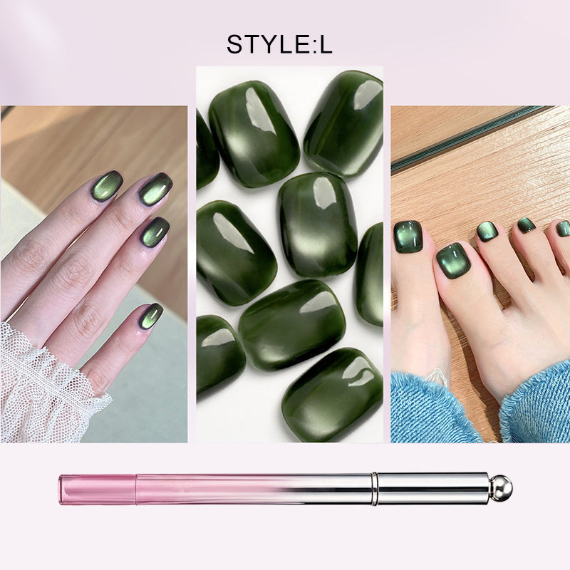 🥳2026 HOT SALE🥳💞50K+ SOLD!💝💫Hot Sale 50% OFF! All-in-One Cat Eye Nail Gel Pen – Get a hypnotic cat-eye effect in one stroke! Magnetic gel, lasting shine, salon magic at home. 🖤🌌