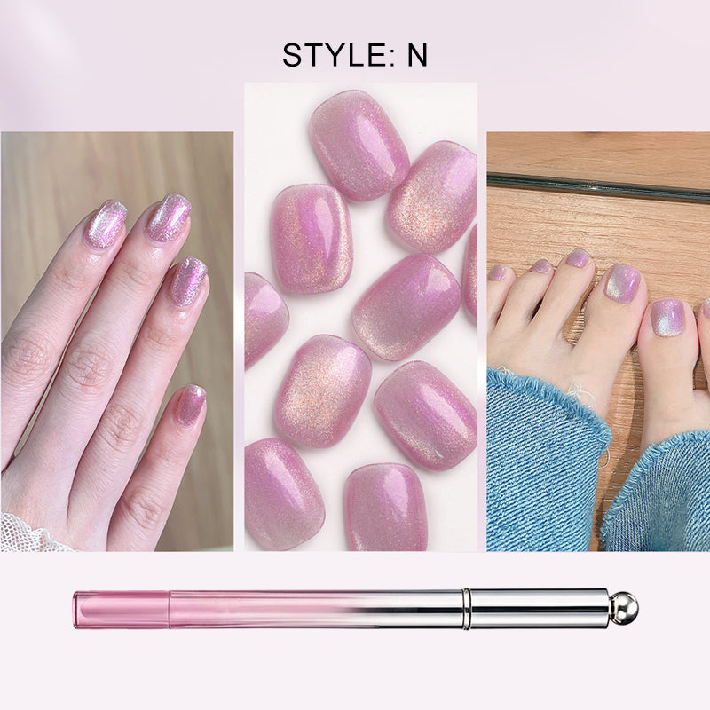 🥳2026 HOT SALE🥳💞50K+ SOLD!💝💫Hot Sale 50% OFF! All-in-One Cat Eye Nail Gel Pen – Get a hypnotic cat-eye effect in one stroke! Magnetic gel, lasting shine, salon magic at home. 🖤🌌