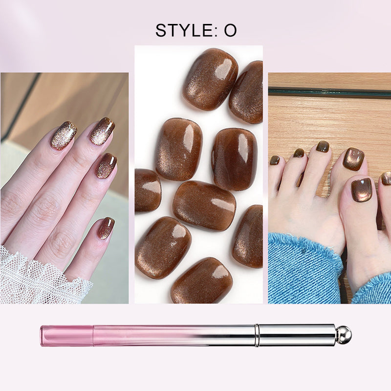 🥳2026 HOT SALE🥳💞50K+ SOLD!💝💫Hot Sale 50% OFF! All-in-One Cat Eye Nail Gel Pen – Get a hypnotic cat-eye effect in one stroke! Magnetic gel, lasting shine, salon magic at home. 🖤🌌