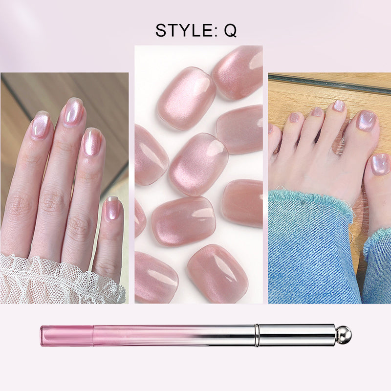 🥳2026 HOT SALE🥳💞50K+ SOLD!💝💫Hot Sale 50% OFF! All-in-One Cat Eye Nail Gel Pen – Get a hypnotic cat-eye effect in one stroke! Magnetic gel, lasting shine, salon magic at home. 🖤🌌