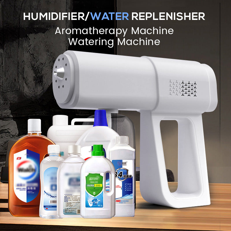 🥳2026 HOT SALE🥳💞50K+ SOLD! 💨🛡️ 50% OFF! Sanitizer Nano Sprayer Gun – ultra-fine nano mist covers surfaces fast, no wiping needed. 380ml large tank lasts longer – less refilling, more protecting. Just point & spray! 🏠✅