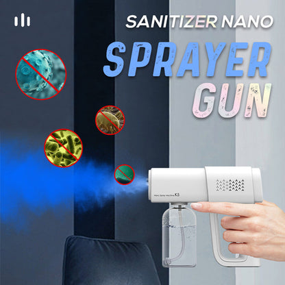 🥳2026 HOT SALE🥳💞50K+ SOLD! 💨🛡️ 50% OFF! Sanitizer Nano Sprayer Gun – ultra-fine nano mist covers surfaces fast, no wiping needed. 380ml large tank lasts longer – less refilling, more protecting. Just point & spray! 🏠✅