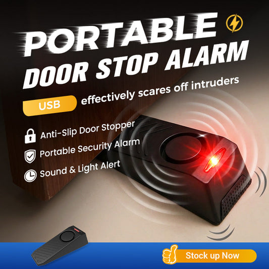 🥳2026 HOT SALE🥳💞50K+ SOLD!🏠🛡️ Travel with Peace of Mind! Portable Door Stop Alarm – Your Lightweight Security Guard，50%OFF NOW! ✈️🔒