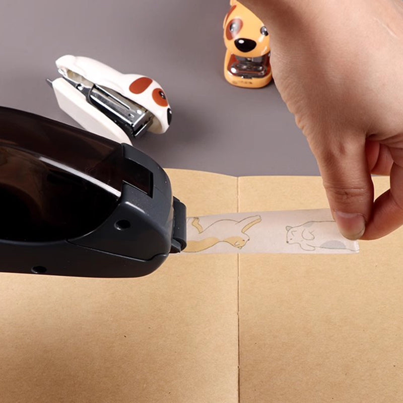 🥳2026 HOT SALE🥳💞50K+ SOLD! 📦✂️ 50% OFF! Portable Tape Cutter – one-hand operation, hidden blade for safety, no batteries. Fits 12/19mm tape. Easy gift wrapping & sealing! 🛡️✅