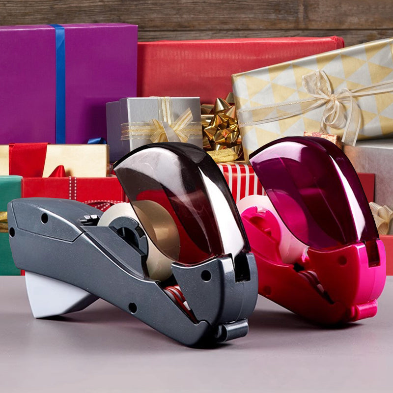 🥳2026 HOT SALE🥳💞50K+ SOLD! 📦✂️ 50% OFF! Portable Tape Cutter – one-hand operation, hidden blade for safety, no batteries. Fits 12/19mm tape. Easy gift wrapping & sealing! 🛡️✅