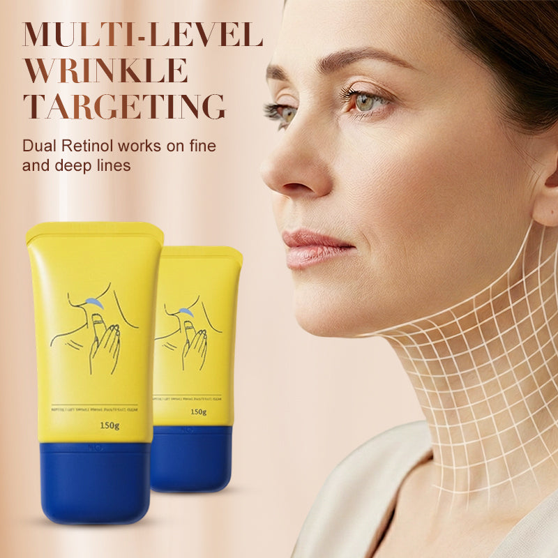 🥳2026 HOT SALE🥳💞50K+ SOLD!💥🧬👵 Target Neck Lines & Loss of Firmness | Peptide Cream with Massage Roller, 50% OFF✨🛁