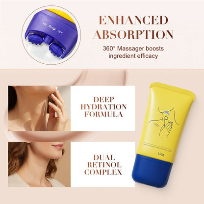 🥳2026 HOT SALE🥳💞50K+ SOLD!💥🧬👵 Target Neck Lines & Loss of Firmness | Peptide Cream with Massage Roller, 50% OFF✨🛁