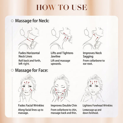 🥳2026 HOT SALE🥳💞50K+ SOLD!💥🧬👵 Target Neck Lines & Loss of Firmness | Peptide Cream with Massage Roller, 50% OFF✨🛁