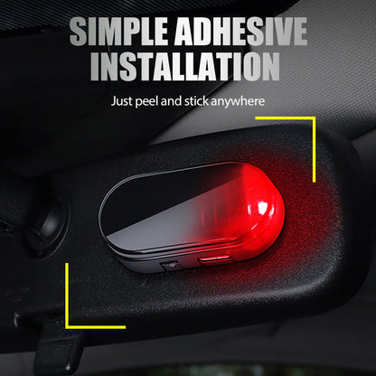🥳2026 HOT SALE🥳💞50K+ SOLD! 🚗🌞 Solar Car Anti-Theft Light – solar + USB charged, auto-flashes at night. Realistic LED mimics active alarm – deters thieves without wiring. Heat-resistant, stick & go! 🛡️💡