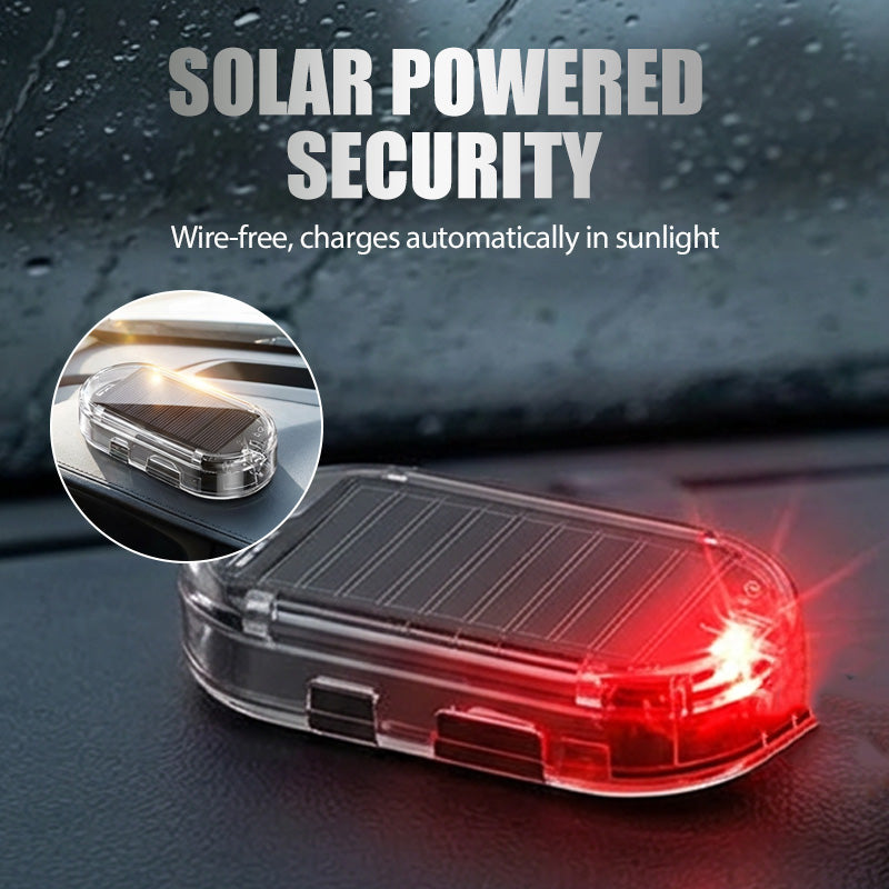 🥳2026 HOT SALE🥳💞50K+ SOLD! 🚗🌞 Solar Car Anti-Theft Light – solar + USB charged, auto-flashes at night. Realistic LED mimics active alarm – deters thieves without wiring. Heat-resistant, stick & go! 🛡️💡
