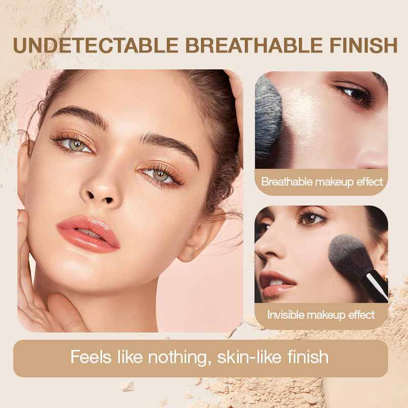 🥳2026 HOT SALE🥳💞50K+ SOLD! 🌸💧Setting Powder Compact – Water-resistant, no caking. Natural matte finish, touch up anytime. Your oil‑control hero. 🦋✅