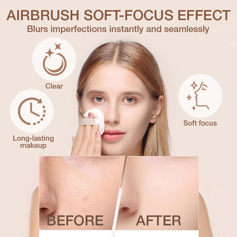 🥳2026 HOT SALE🥳💞50K+ SOLD! 🌸💧Setting Powder Compact – Water-resistant, no caking. Natural matte finish, touch up anytime. Your oil‑control hero. 🦋✅