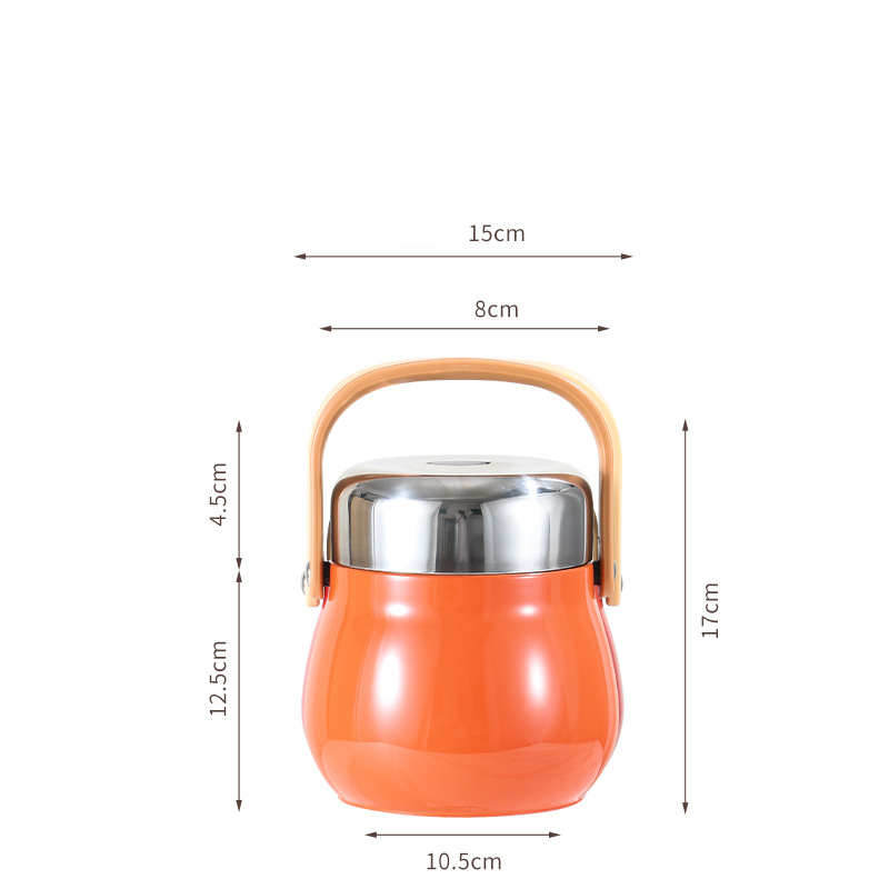 🥳2026 HOT SALE🥳💞50K+ SOLD!👨‍👩‍👧‍👦🧳 From Kitchen to Adventure, Leak-Proof & Reliable. Sturdy Stainless Steel Food Jar – Your Meals On-The-Go. 🏕️🍱