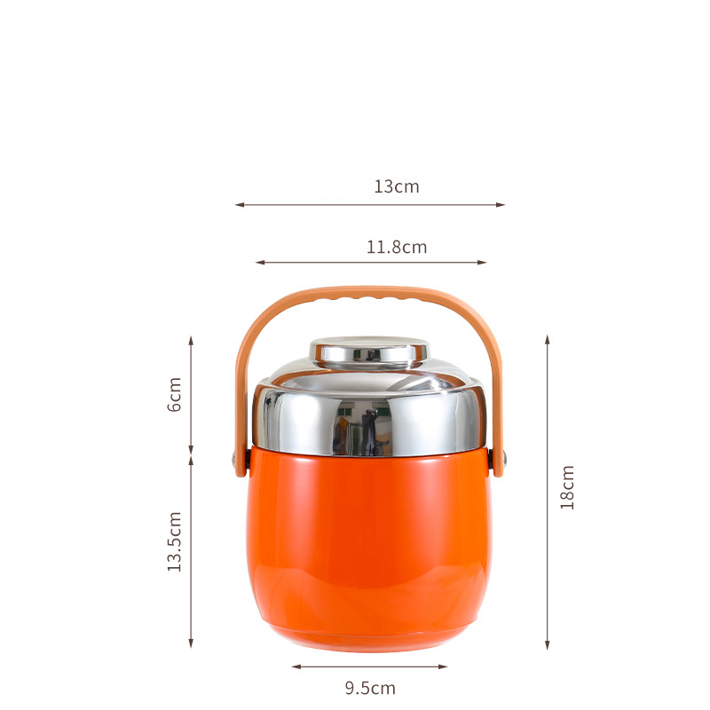 🥳2026 HOT SALE🥳💞50K+ SOLD!👨‍👩‍👧‍👦🧳 From Kitchen to Adventure, Leak-Proof & Reliable. Sturdy Stainless Steel Food Jar – Your Meals On-The-Go. 🏕️🍱