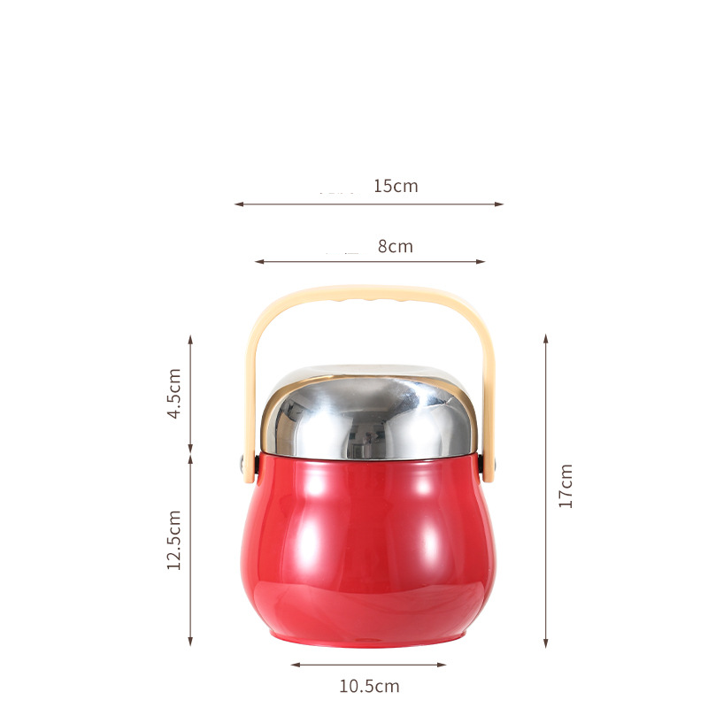 🥳2026 HOT SALE🥳💞50K+ SOLD!👨‍👩‍👧‍👦🧳 From Kitchen to Adventure, Leak-Proof & Reliable. Sturdy Stainless Steel Food Jar – Your Meals On-The-Go. 🏕️🍱
