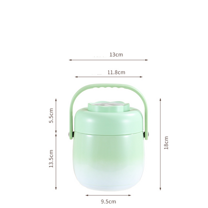 🥳2026 HOT SALE🥳💞50K+ SOLD!👨‍👩‍👧‍👦🧳 From Kitchen to Adventure, Leak-Proof & Reliable. Sturdy Stainless Steel Food Jar – Your Meals On-The-Go. 🏕️🍱