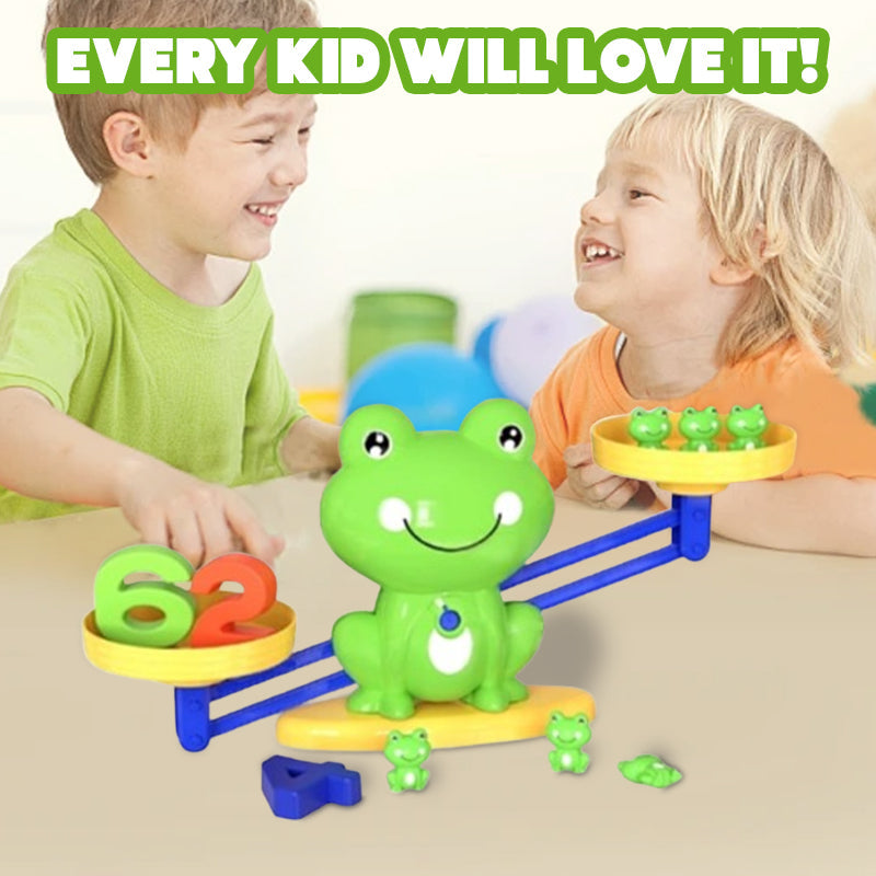 🥳2026 HOT SALE🥳💞50K+ SOLD!💥🧮 Learning Through Play! Frog Balance Math Toy | 3-Step from Numbers to Addition 50% OFF👨‍👩‍👧