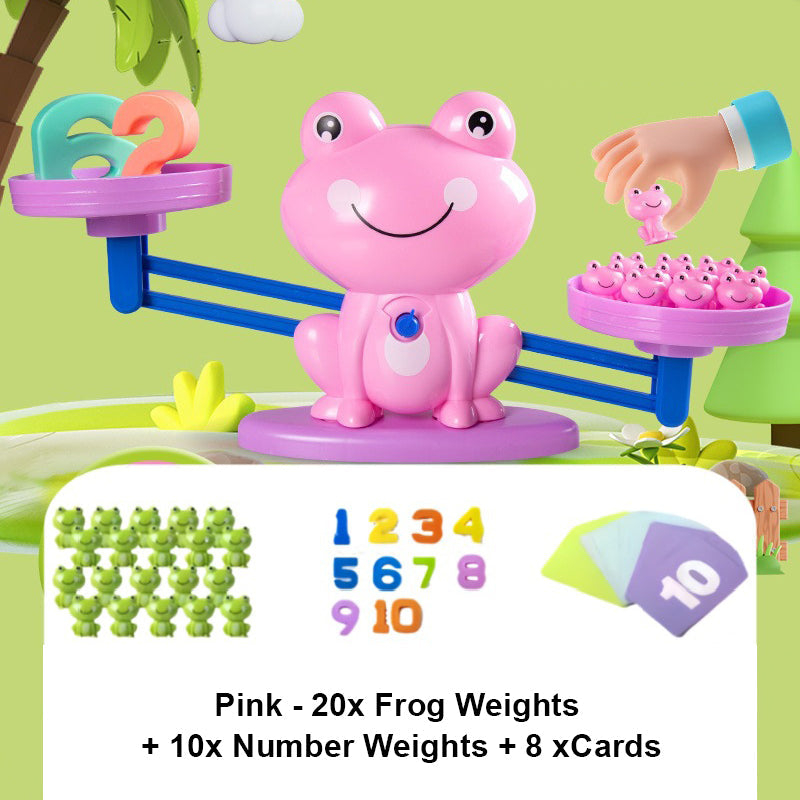 🥳2026 HOT SALE🥳💞50K+ SOLD!💥🧮 Learning Through Play! Frog Balance Math Toy | 3-Step from Numbers to Addition 50% OFF👨‍👩‍👧