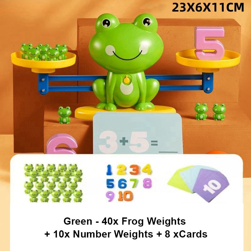 🥳2026 HOT SALE🥳💞50K+ SOLD!💥🧮 Learning Through Play! Frog Balance Math Toy | 3-Step from Numbers to Addition 50% OFF👨‍👩‍👧
