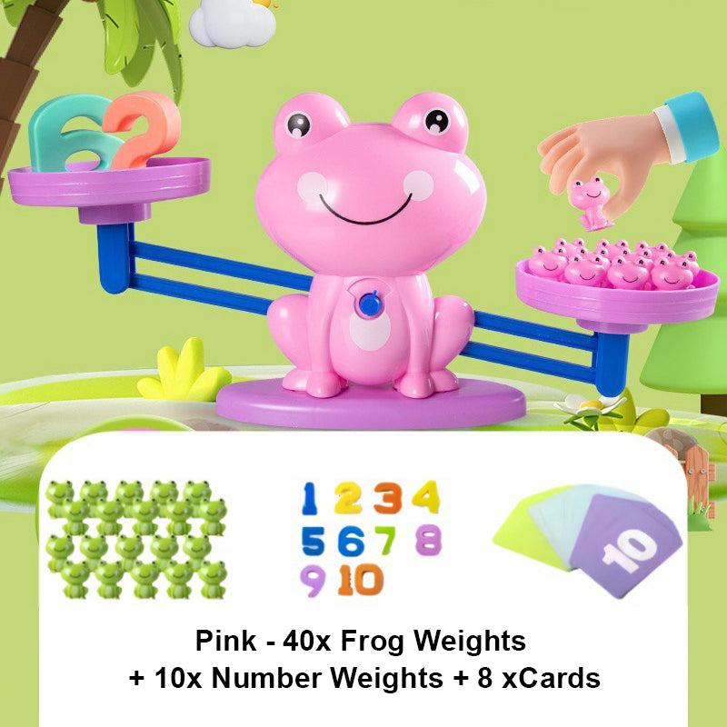 🥳2026 HOT SALE🥳💞50K+ SOLD!💥🧮 Learning Through Play! Frog Balance Math Toy | 3-Step from Numbers to Addition 50% OFF👨‍👩‍👧