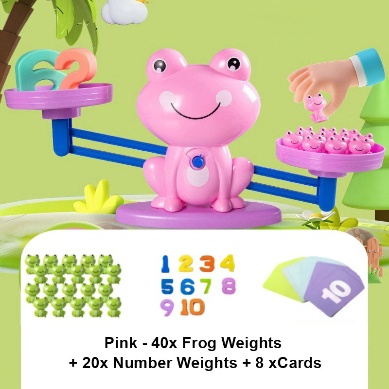 🥳2026 HOT SALE🥳💞50K+ SOLD!💥🧮 Learning Through Play! Frog Balance Math Toy | 3-Step from Numbers to Addition 50% OFF👨‍👩‍👧