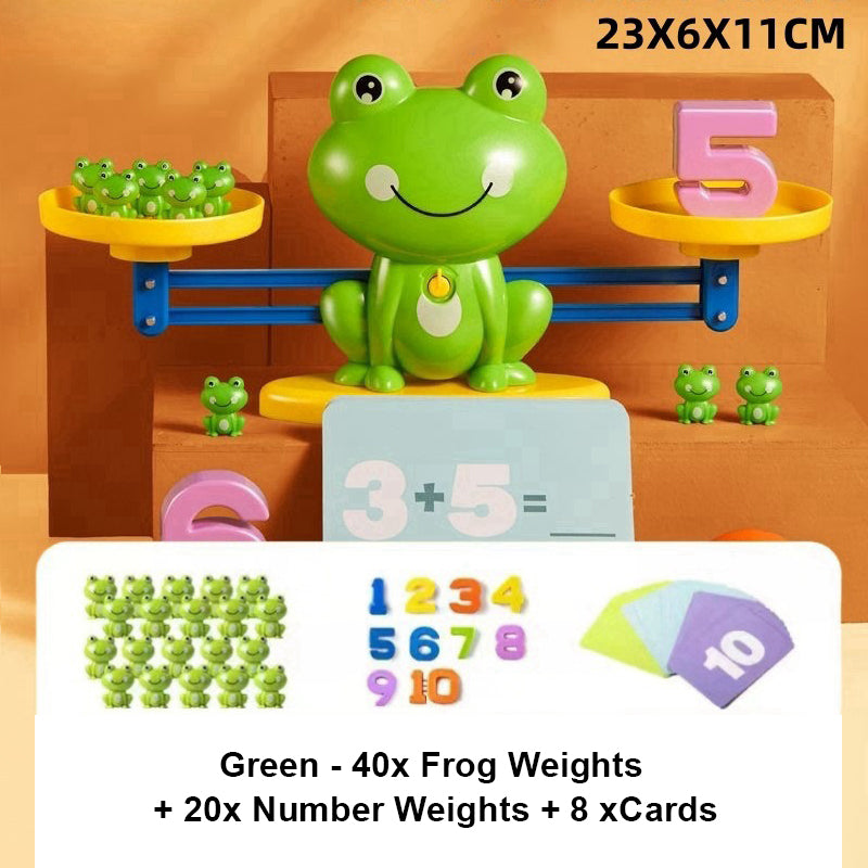 🥳2026 HOT SALE🥳💞50K+ SOLD!💥🧮 Learning Through Play! Frog Balance Math Toy | 3-Step from Numbers to Addition 50% OFF👨‍👩‍👧