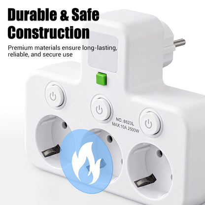 🥳2026 HOT SALE🥳💞50K+ SOLD!❤️📱🔌 Your Home‘s Safety Guardian! Smart Strip with Overload Protection & Child Lock – 50% OFF! ⚡🏠