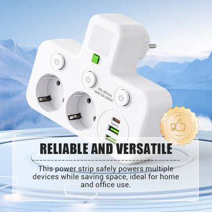 🥳2026 HOT SALE🥳💞50K+ SOLD!❤️📱🔌 Your Home‘s Safety Guardian! Smart Strip with Overload Protection & Child Lock – 50% OFF! ⚡🏠