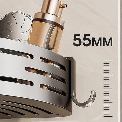 🥳2026 HOT SALE🥳💞50K+ SOLD!🛁 Conquer Tight Corners! No-Drill Triangle Basket Suction Cup Mounted, Strong Hold, Your Space Magician🧽