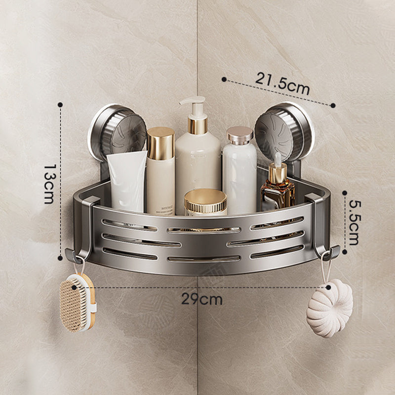 🥳2026 HOT SALE🥳💞50K+ SOLD!🛁 Conquer Tight Corners! No-Drill Triangle Basket Suction Cup Mounted, Strong Hold, Your Space Magician🧽