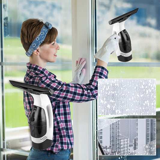 🥳2026 HOT SALE🥳💞50K+ SOLD! 💧✨ Cordless Window Vacuum – 20W suction removes water & streaks from windows, mirrors & car glass. 2200mAh battery, 150ml tank, lightweight. Streak-free shine, no cords! 🔋💪