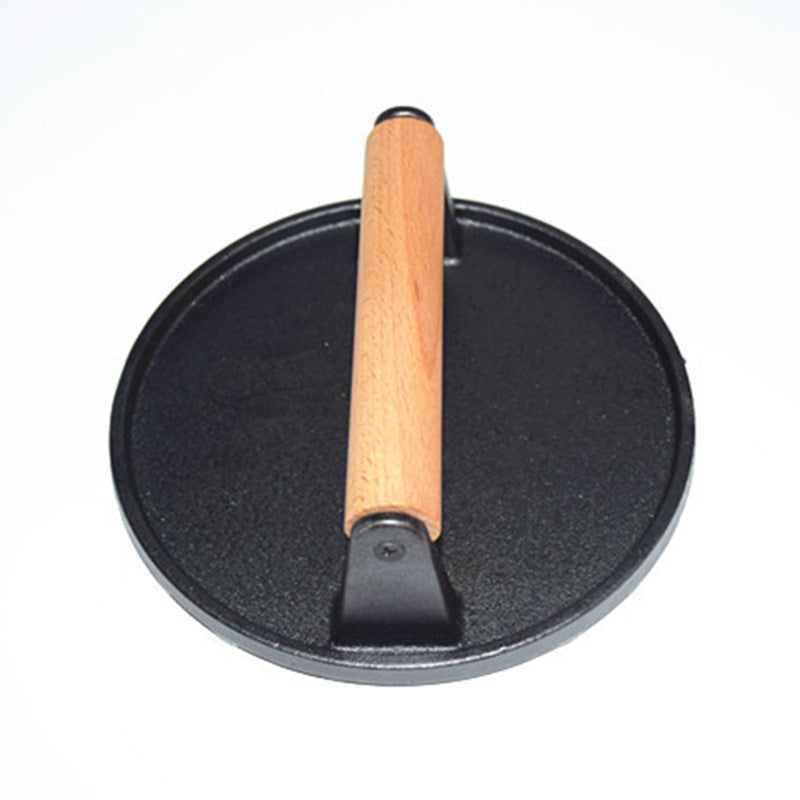🥳2026 HOT SALE🥳💞50K+ SOLD! 🥩🔥 50% OFF! Cast Iron Steak Press – even heat distribution for perfectly cooked steak & burgers every time. Restaurant-quality grill marks at home – no more takeaway bills! 🍔✨