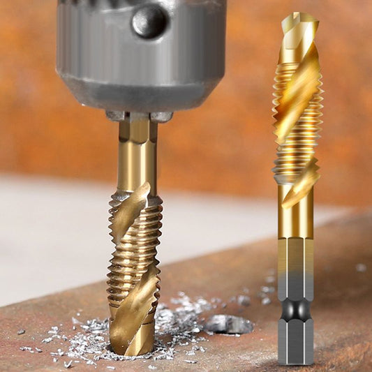 🥳2026 HOT SALE🥳💞50K+ SOLD!🏆🔩 Your Complete Tapping Solution – 6PCS Set! Multipurpose Spiral Taps for Metal & Wood. 🛠️📦