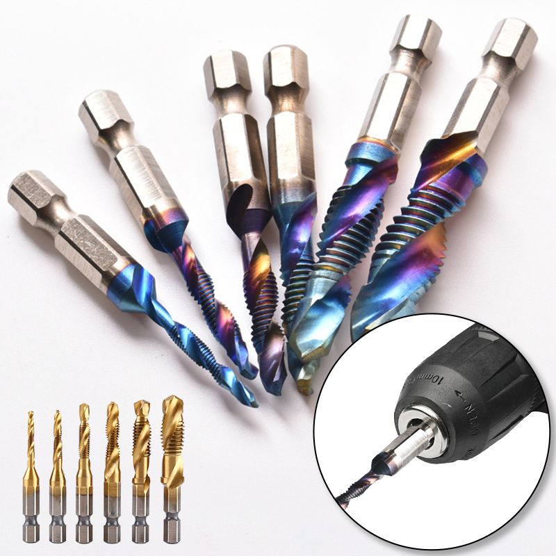 🥳2026 HOT SALE🥳💞50K+ SOLD!🏆🔩 Your Complete Tapping Solution – 6PCS Set! Multipurpose Spiral Taps for Metal & Wood. 🛠️📦