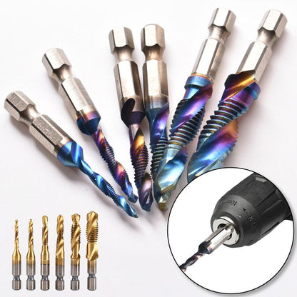 🥳2026 HOT SALE🥳💞50K+ SOLD!🏆🔩 Your Complete Tapping Solution – 6PCS Set! Multipurpose Spiral Taps for Metal & Wood. 🛠️📦