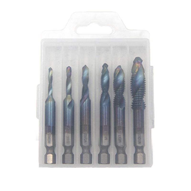 🥳2026 HOT SALE🥳💞50K+ SOLD!🏆🔩 Your Complete Tapping Solution – 6PCS Set! Multipurpose Spiral Taps for Metal & Wood. 🛠️📦