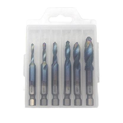 🥳2026 HOT SALE🥳💞50K+ SOLD!🏆🔩 Your Complete Tapping Solution – 6PCS Set! Multipurpose Spiral Taps for Metal & Wood. 🛠️📦