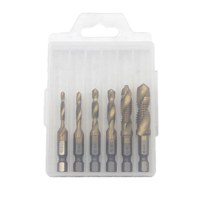 🥳2026 HOT SALE🥳💞50K+ SOLD!🏆🔩 Your Complete Tapping Solution – 6PCS Set! Multipurpose Spiral Taps for Metal & Wood. 🛠️📦