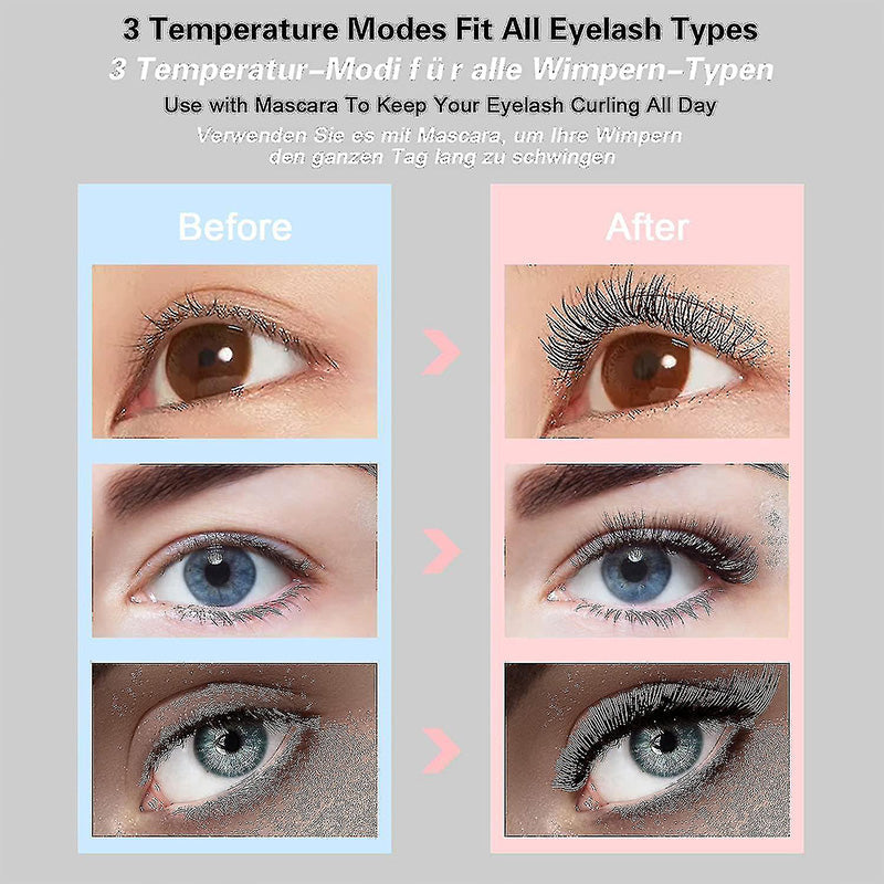 🥳2026 HOT SALE🥳💞50K+ SOLD!🕰️🔋 The Gentle Wake-Up Call for Your Lashes! Heated Curler for All-Day Natural Lift. ✨💃