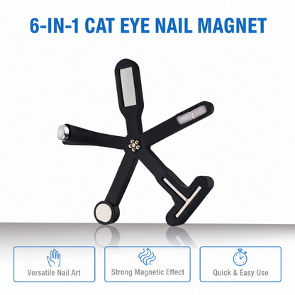 💖🥳2026 HOT SALE🥳💞50K+ SOLD!💥🎨✨ Salon Cat Eye Nails at Home! 6-in-1 Nail Art Magnet – 50% OFF! 🧲💅