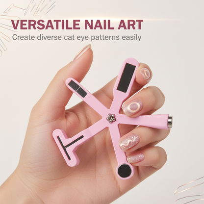 💖🥳2026 HOT SALE🥳💞50K+ SOLD!💥🎨✨ Salon Cat Eye Nails at Home! 6-in-1 Nail Art Magnet – 50% OFF! 🧲💅