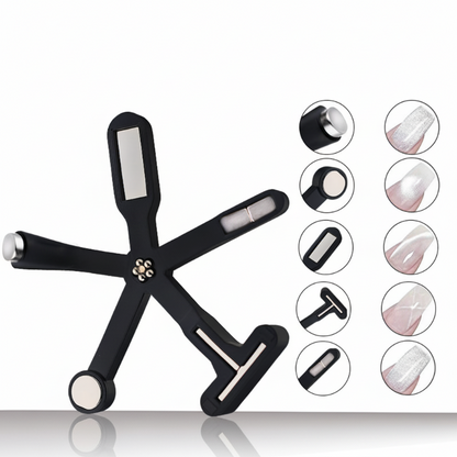 💖🥳2026 HOT SALE🥳💞50K+ SOLD!💥🎨✨ Salon Cat Eye Nails at Home! 6-in-1 Nail Art Magnet – 50% OFF! 🧲💅