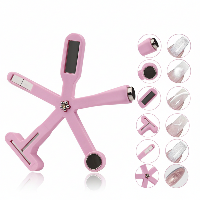 💖🥳2026 HOT SALE🥳💞50K+ SOLD!💥🎨✨ Salon Cat Eye Nails at Home! 6-in-1 Nail Art Magnet – 50% OFF! 🧲💅